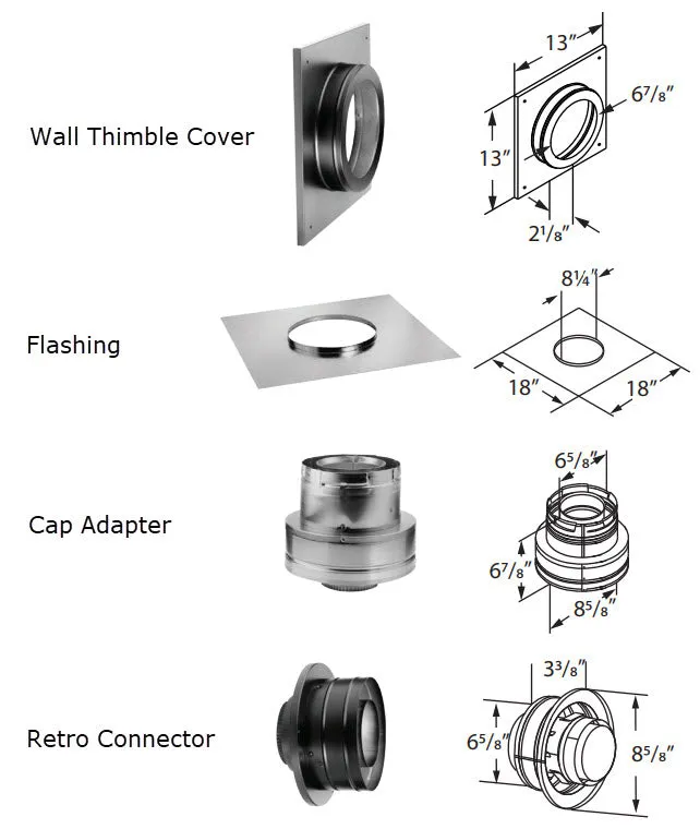 DuraVent Direct Vent Pro Masonry Chimney Conversion Kit