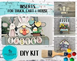 Easter Gnome Bunny - DIY Interchangeable Inserts