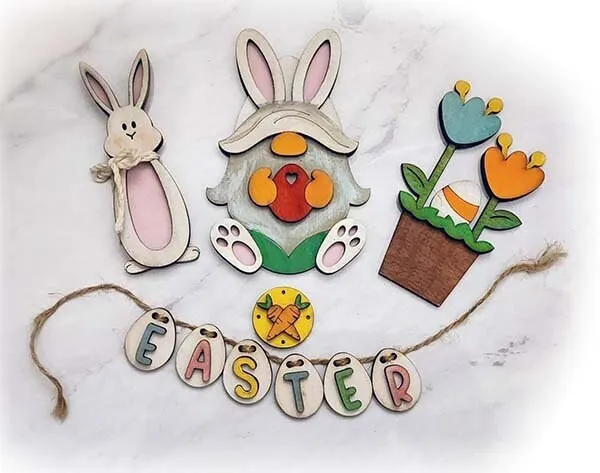Easter Gnome Bunny - DIY Interchangeable Inserts