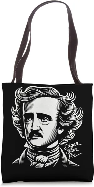 Edgar Allan Poe Gothic Literature Fan Dark Poetry Raven Gear Tote Bag