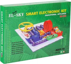 ELSKY 335 Electronics Discovery Kit - Circuits Experiments and Smart Blocks for Kids to Build DIY Electric Circuits
