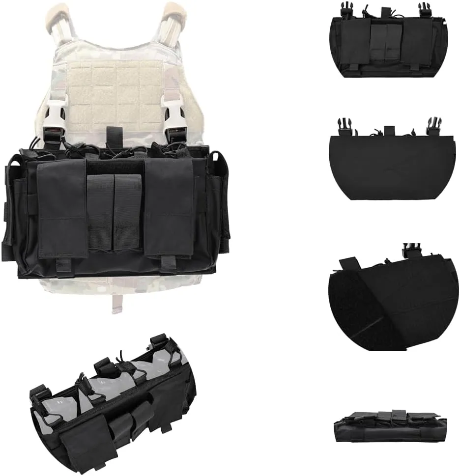 EMERSONGEAR Tactical Magazine Pouch,Mag Pouch,Tactical Vest Chest Rig Bag,MF Style Gen IV Compatible Placards for Magazines