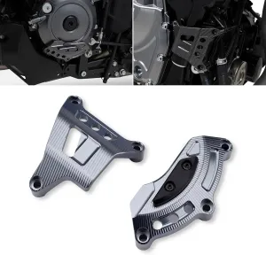 Engine Cover Protection Case Stator Guard Cover Slider Fairing Pad Protector Crash (For Suzuki Vehicle) GSX-8R ; GSX-8R; V-STROM 800 DE (Gray)