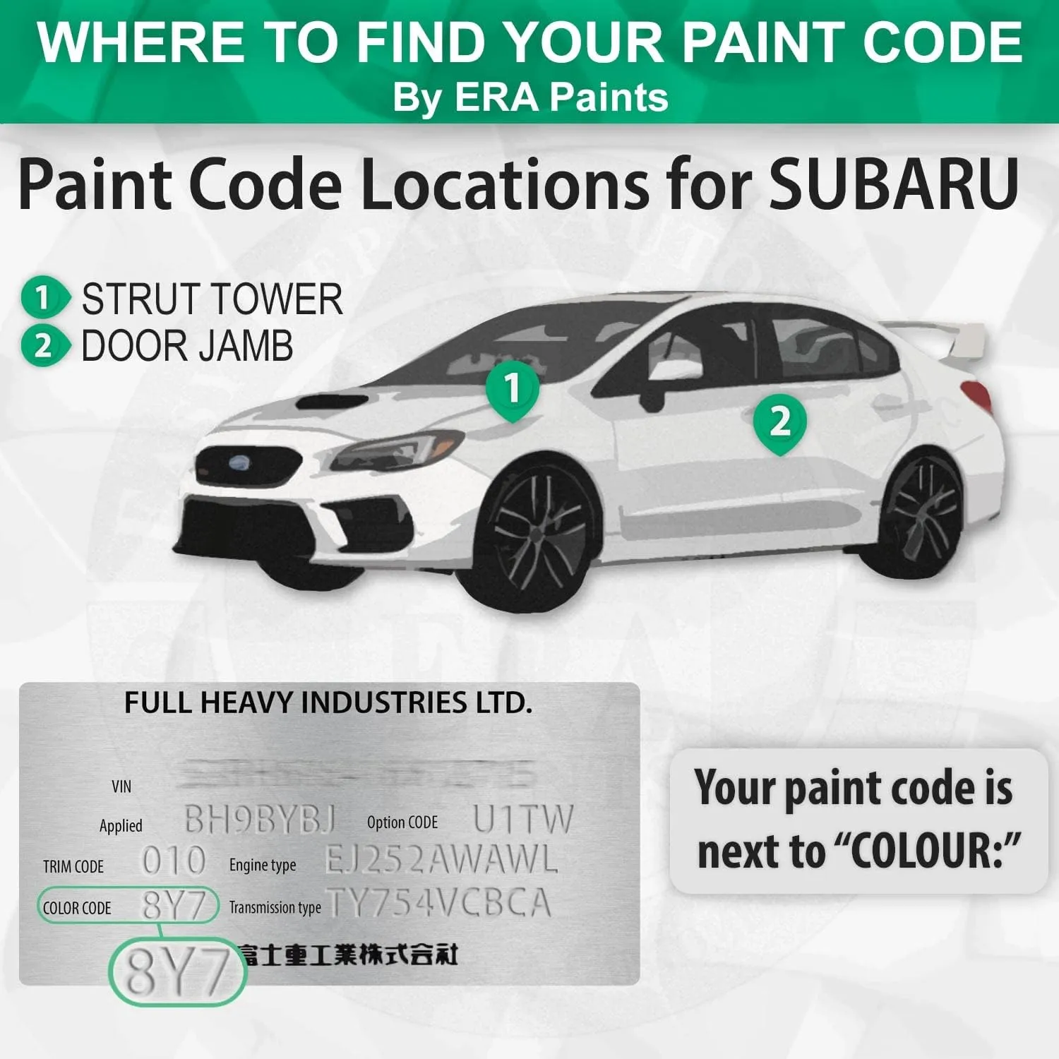 ERA Paints 64Z - Newport Blue Pearl for SUBARU Exact Match Automotive Touch Up Paint Jar - Basic Kit