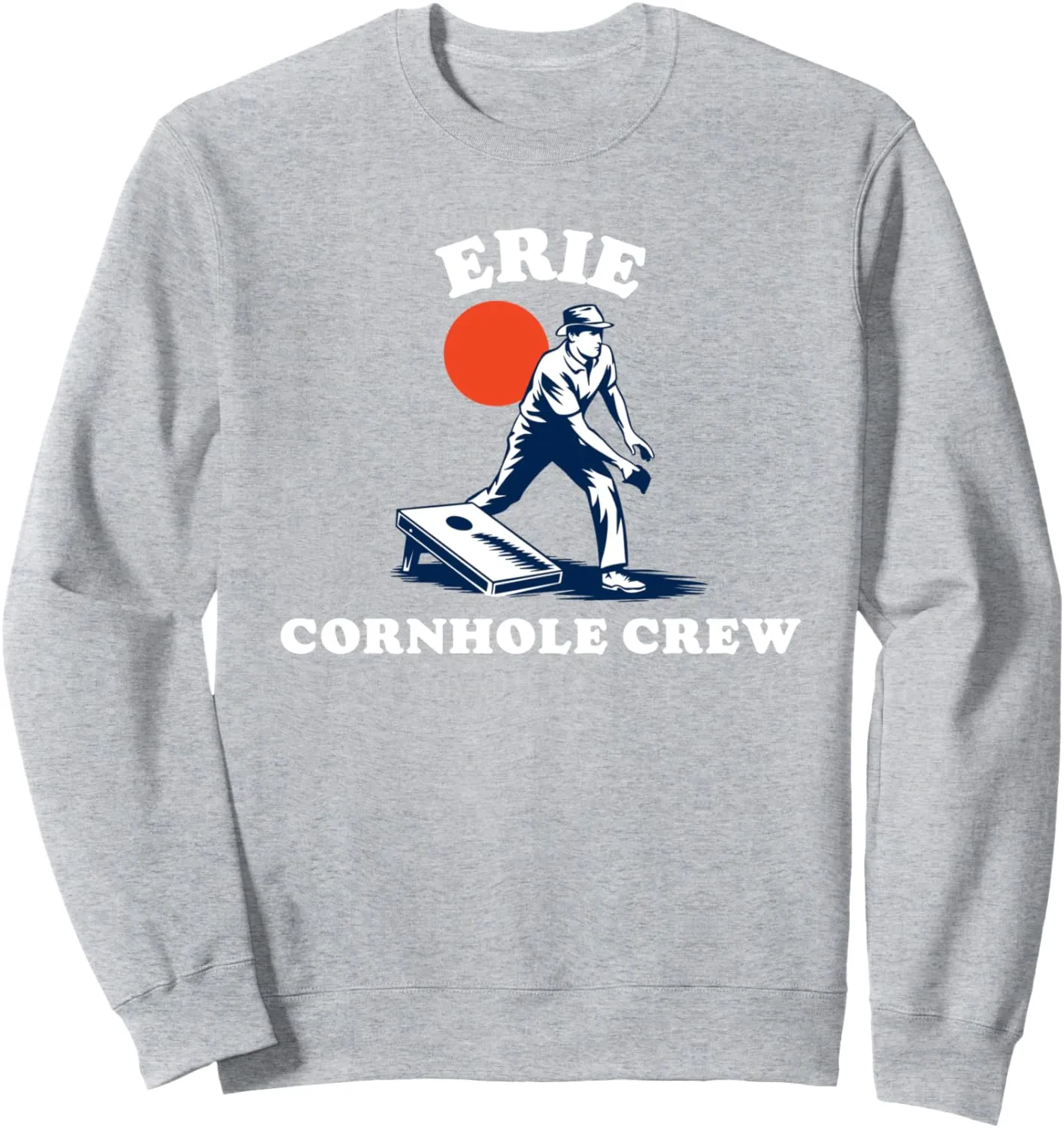 Erie Cornhole Crew Retro Eighties Vibe Beanbag Team Sweatshirt