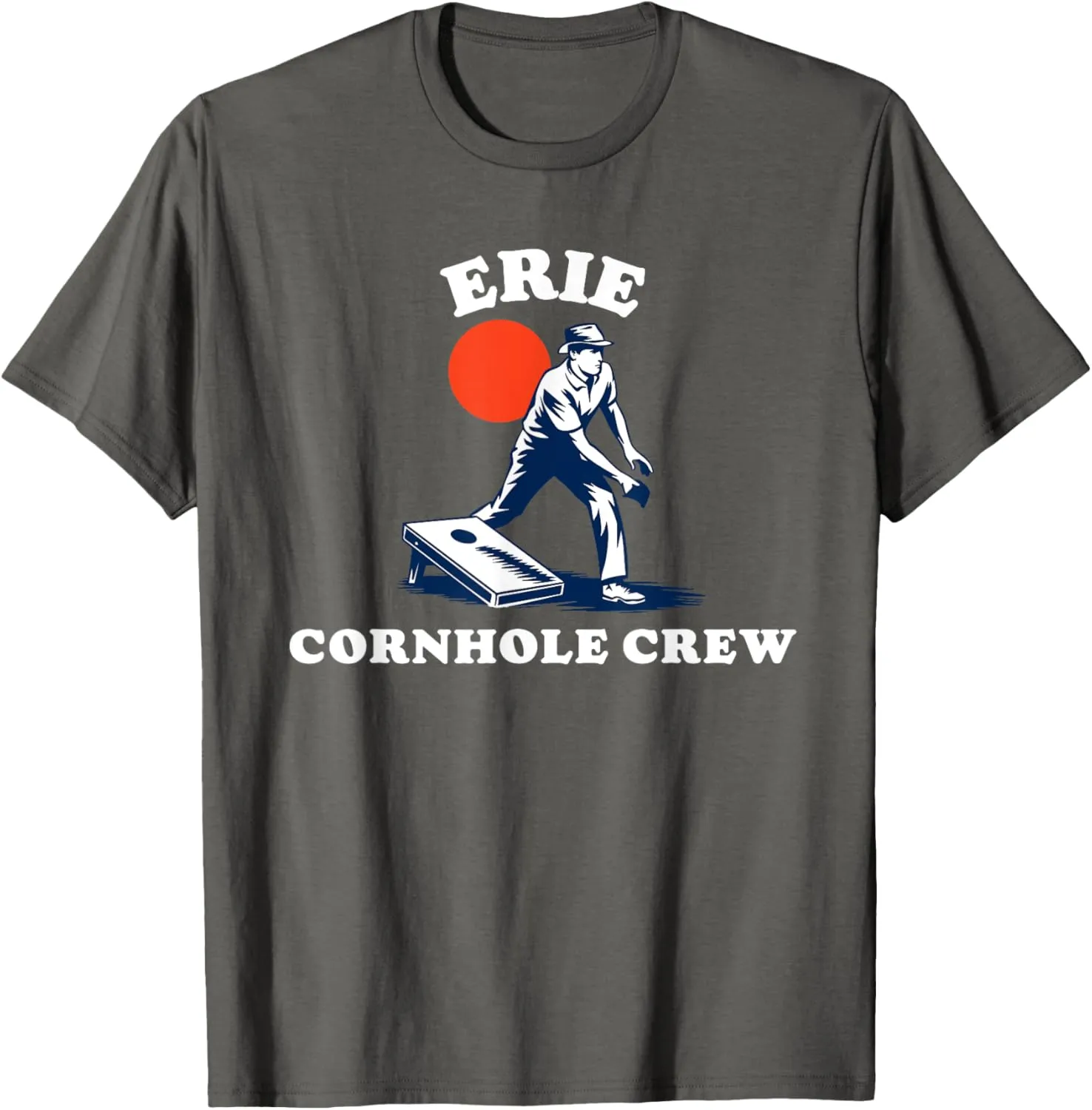 Erie Cornhole Crew Retro Eighties Vibe Beanbag Team T-Shirt