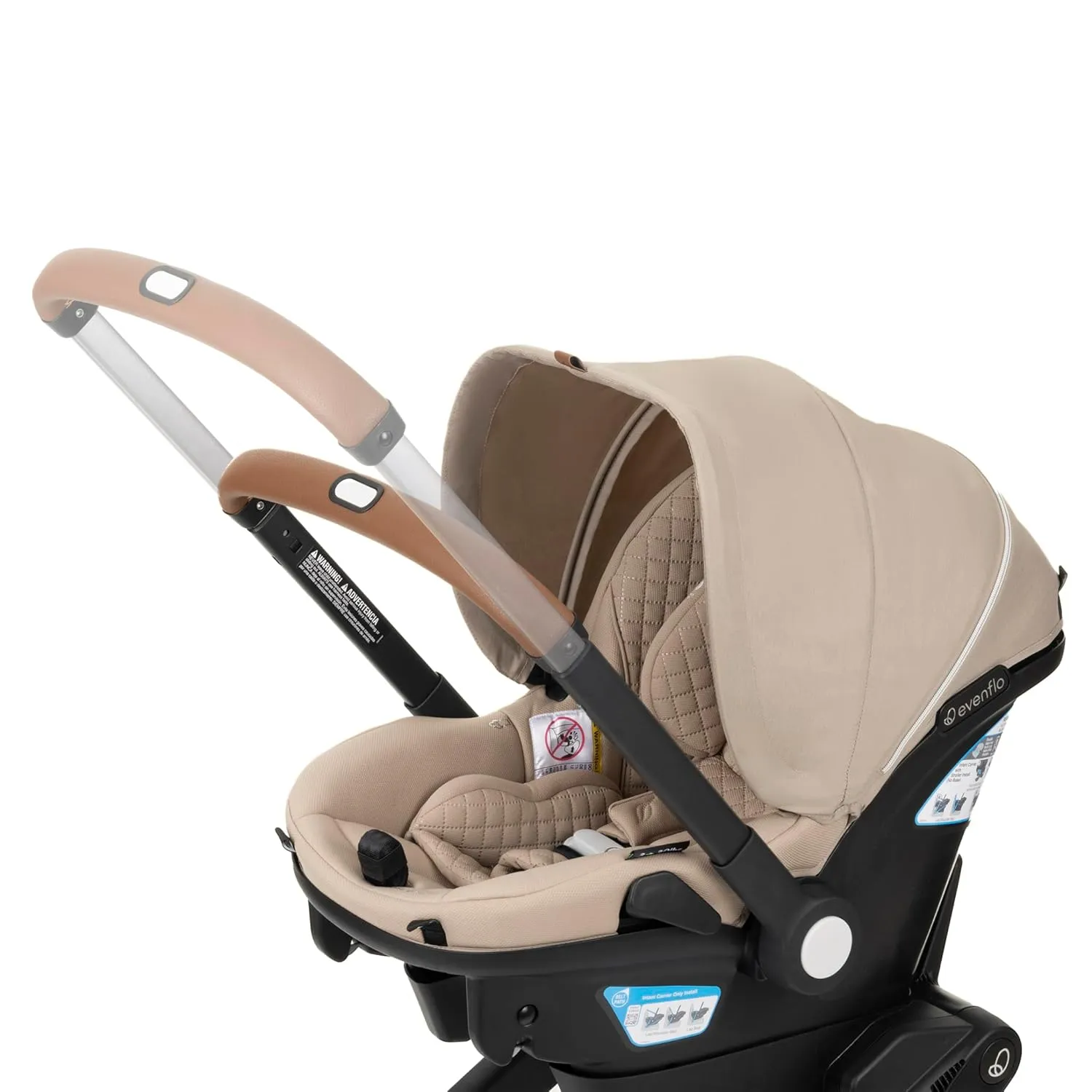 Evenflo Gold Shyft DualRide with Carryall Storage Infant Car Seat and Stroller Combo (Topaz)