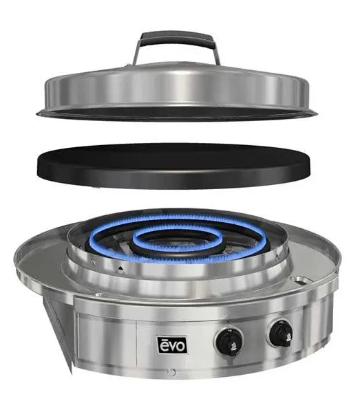 Evo Affinity 30G Built In Flattop Grill - Propane