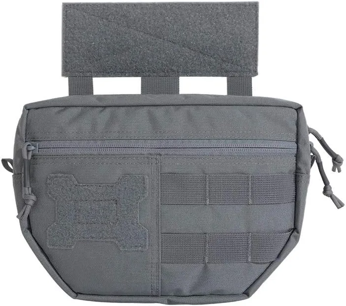 EXCELLENT ELITE SPANKER Tactical Drop Dump Pouch Molle Tool Pouch with Hook & Loop Carrying Kit Bag for Tactical Vest Chest Rig