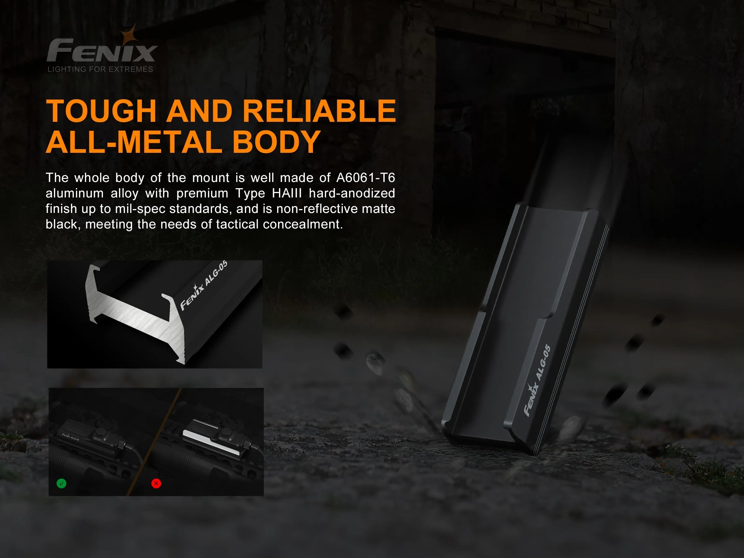Fenix AER-02 V2.0   ALG-05 Tactical Kit