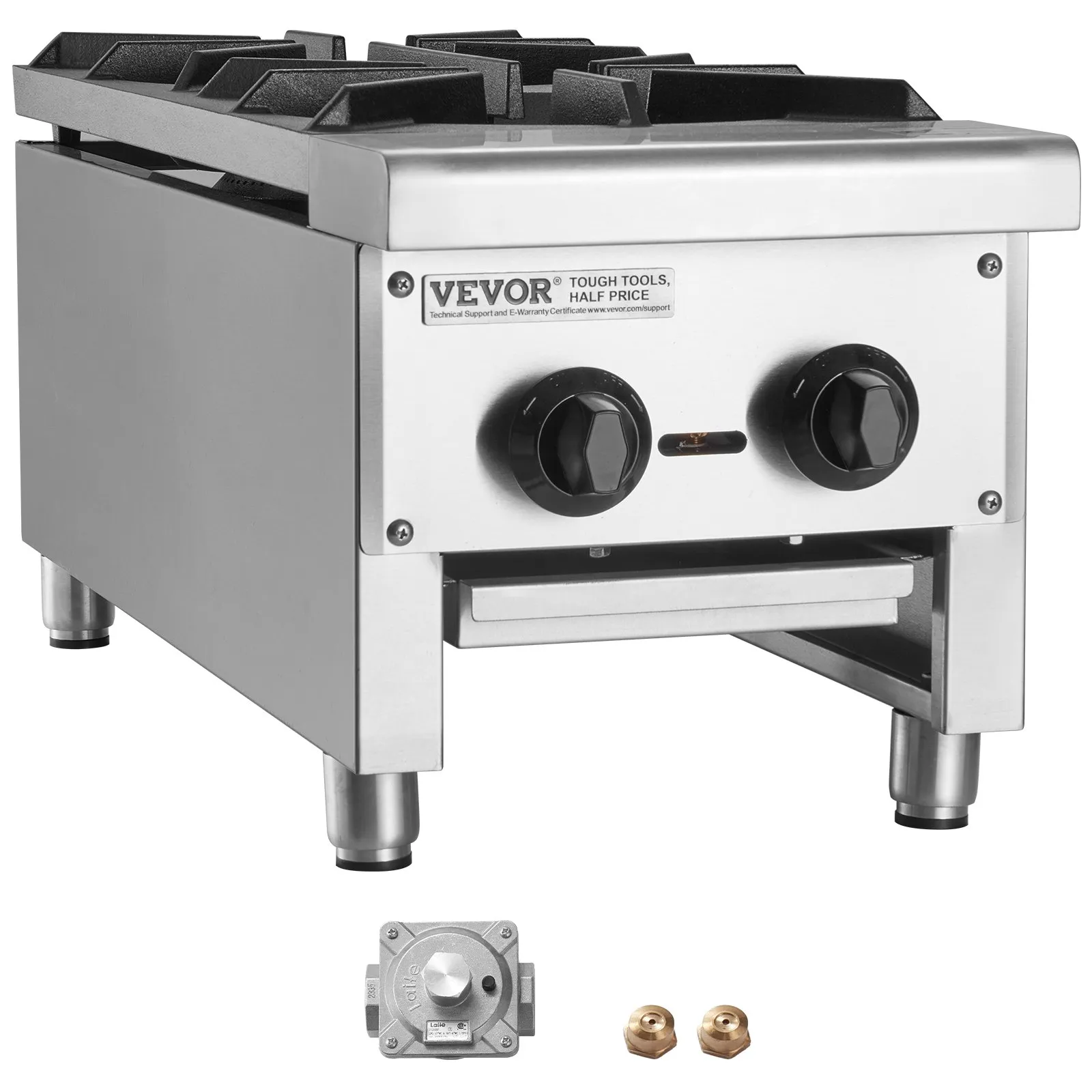 (FINAL PRICES ARE LOWER ON OUR SITE!) VEVOR Commercial Gas Range Stove 2 Burners Countertop Cooking Hot Plate Kitchen