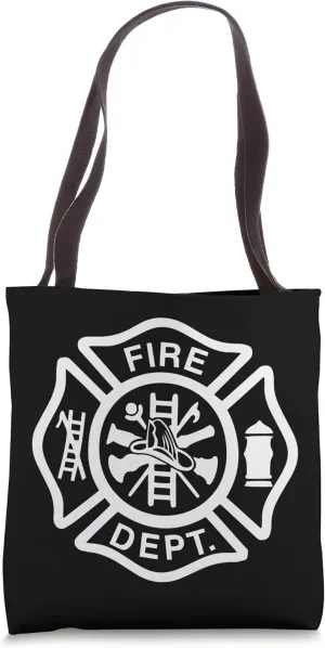 Fire Department Logo Uniform Fireman Symbol Firefighter Gear Tote Bag