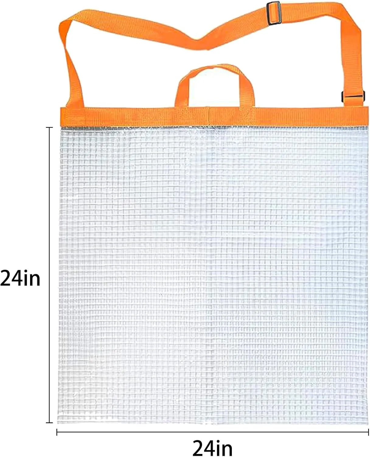 Fishing Fish Weigh in Bag - Large Size 24 IN x 24 IN Tournament Catch Transport Bass Walleye Sack (Orange)
