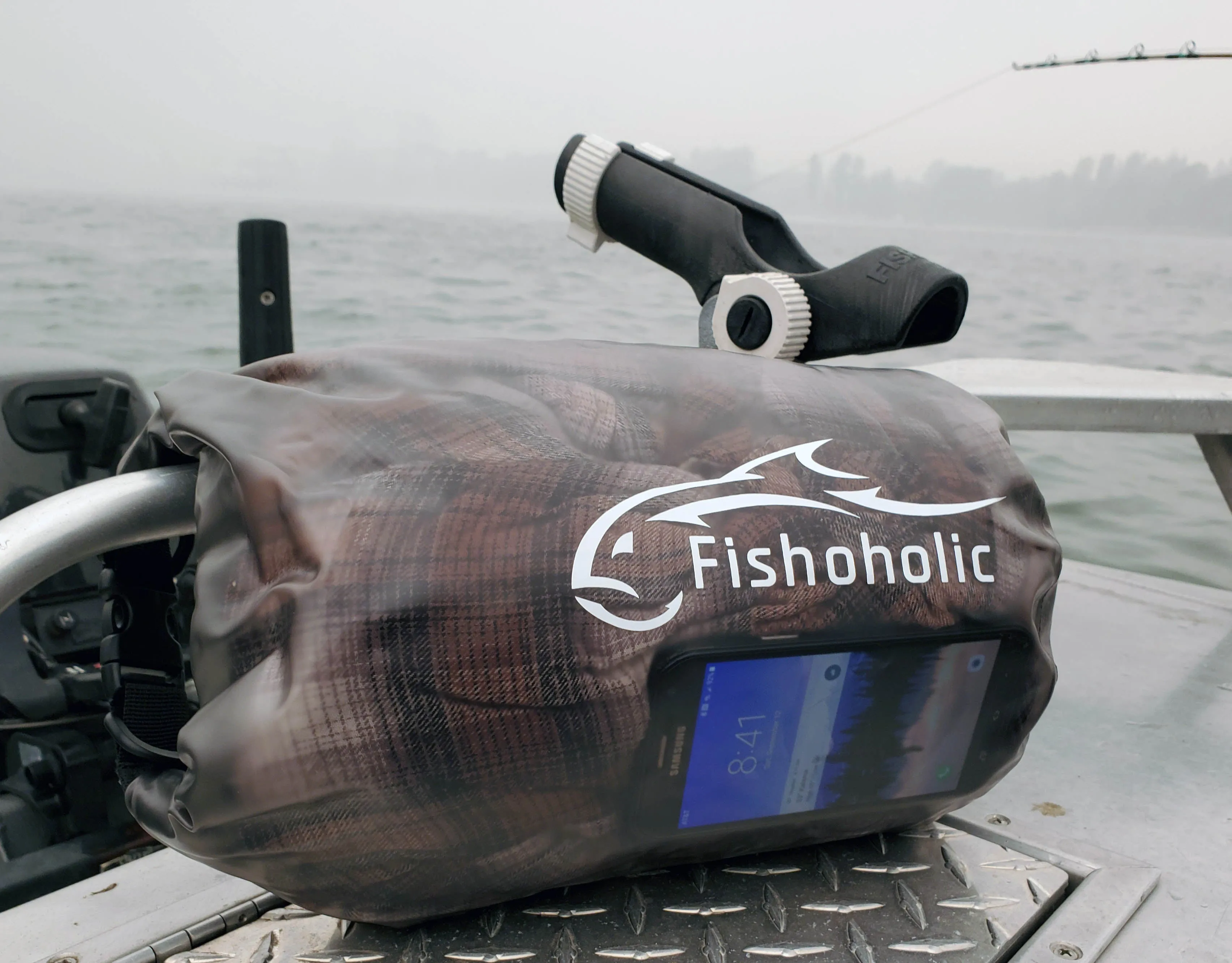 Fishoholic 5L Dry Bag - Semi-Clear Waterproof Gear Bags - Fail-Safe Snap - Tough & Durable
