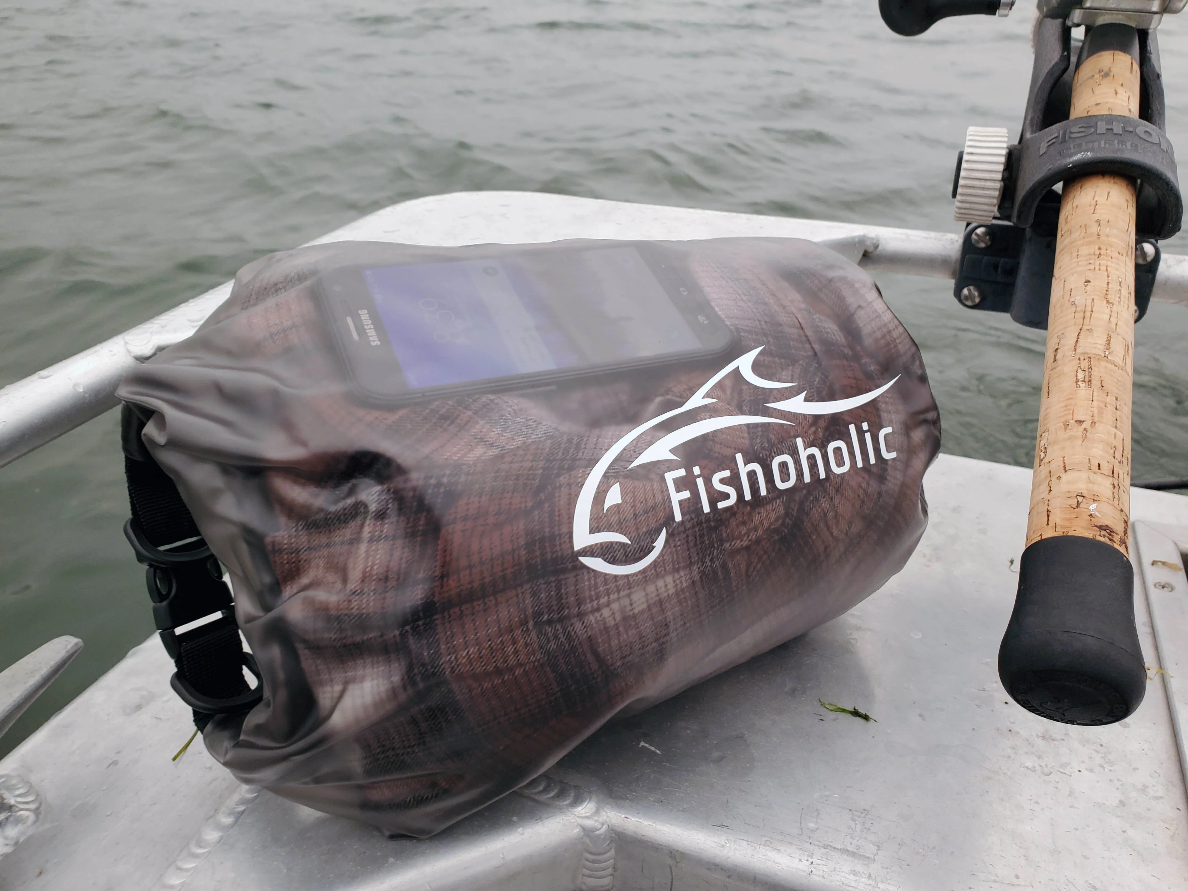 Fishoholic 5L Dry Bag - Semi-Clear Waterproof Gear Bags - Fail-Safe Snap - Tough & Durable