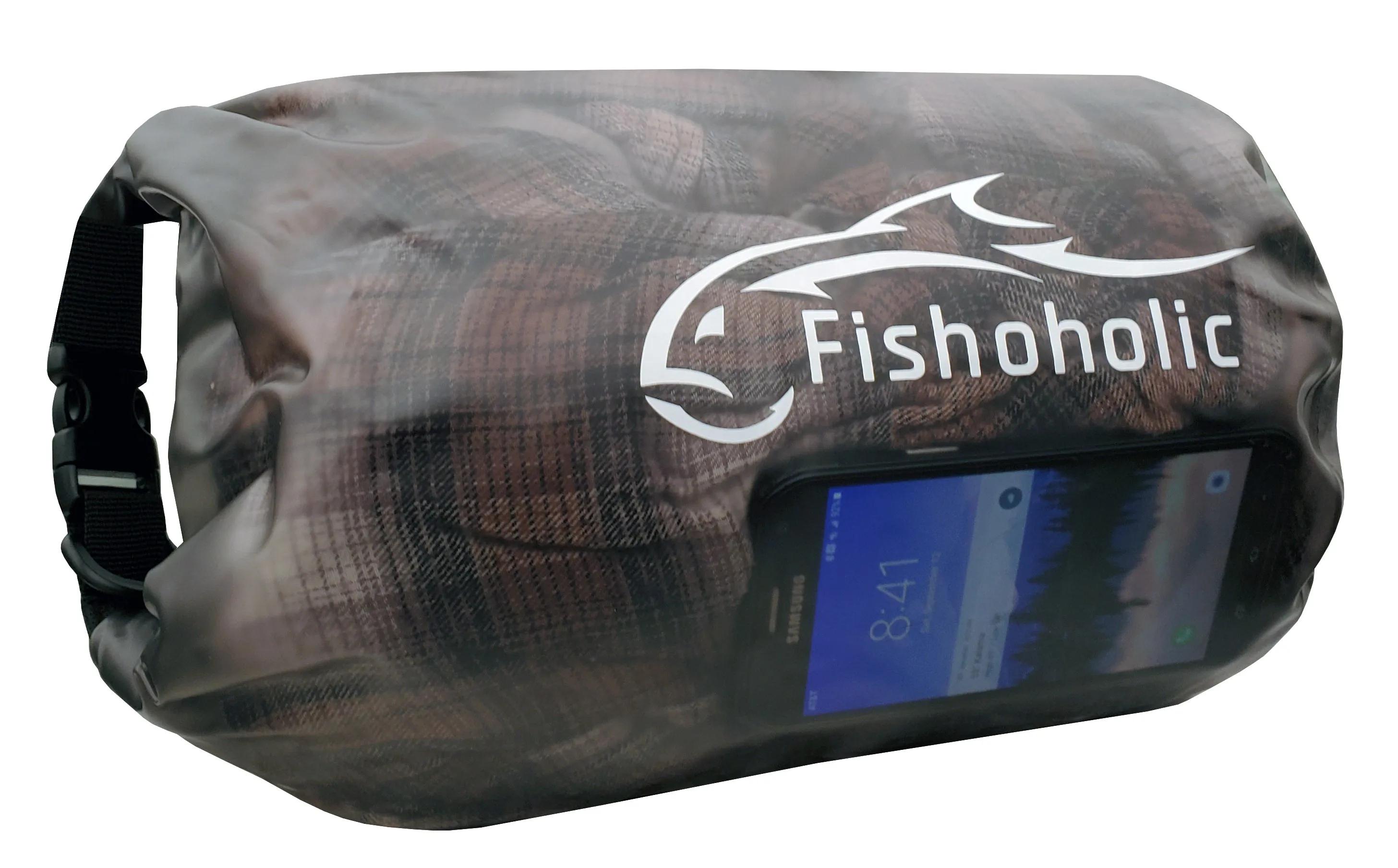 Fishoholic 5L Dry Bag - Semi-Clear Waterproof Gear Bags - Fail-Safe Snap - Tough & Durable
