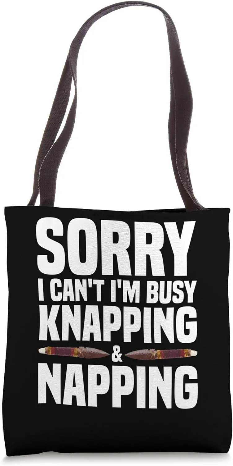 Flintknapping Artist Flintknapper Gear Flint Collecting Tote Bag