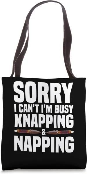 Flintknapping Artist Flintknapper Gear Flint Collecting Tote Bag