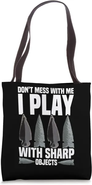 Flintknapping Artist Flintknapper Gear Flint Collector Tote Bag