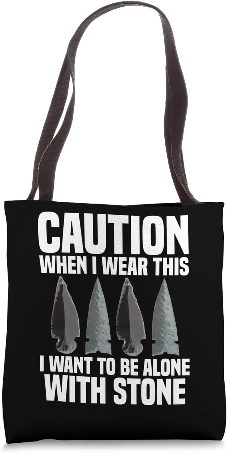 Flintknapping Artist Flintknapper Tools Flint Collector Tote Bag