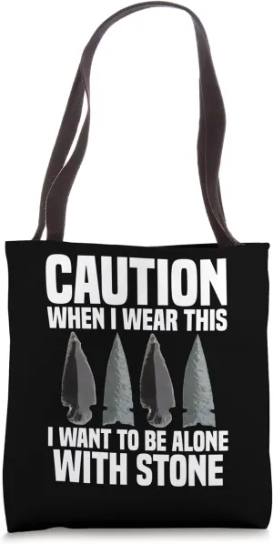 Flintknapping Artist Flintknapper Tools Flint Collector Tote Bag