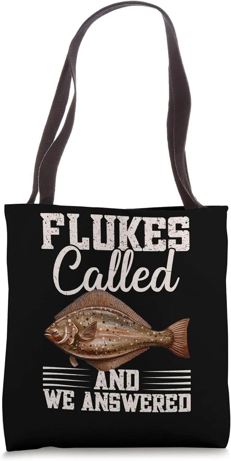 Fluke Fisherman Gear Fluke Fishing Rod Fluke Fisher Tote Bag