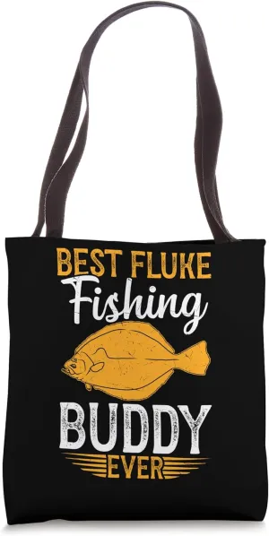 Fluke Fisherman Net Fluke Fisher Gear Fluke Fishing Rod Tote Bag