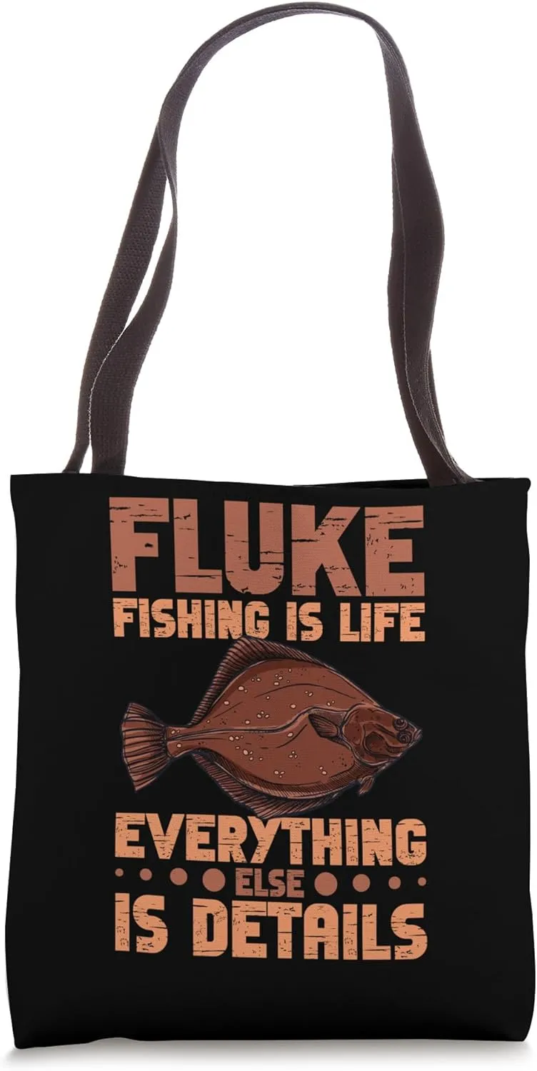 Fluke Fisherman Net Fluke Fishing Essentials Fisher Tote Bag