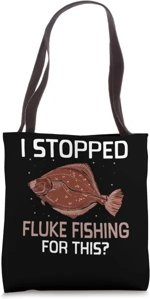 Fluke Fisherman Rod Fluke Fishing Gear Fluke Fisher Tote Bag