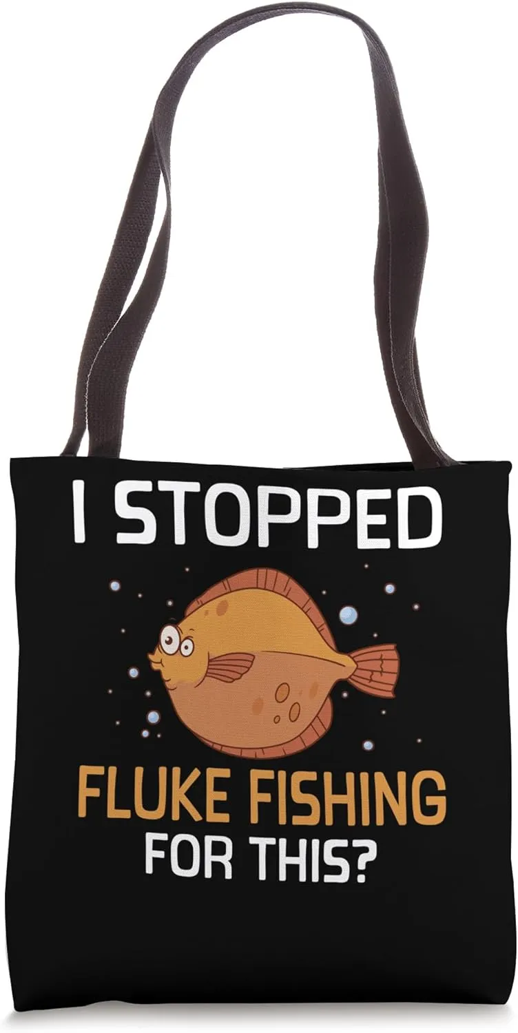 Fluke Fisherman Rod Fluke Fishing Gear Fluke Fisher Tote Bag