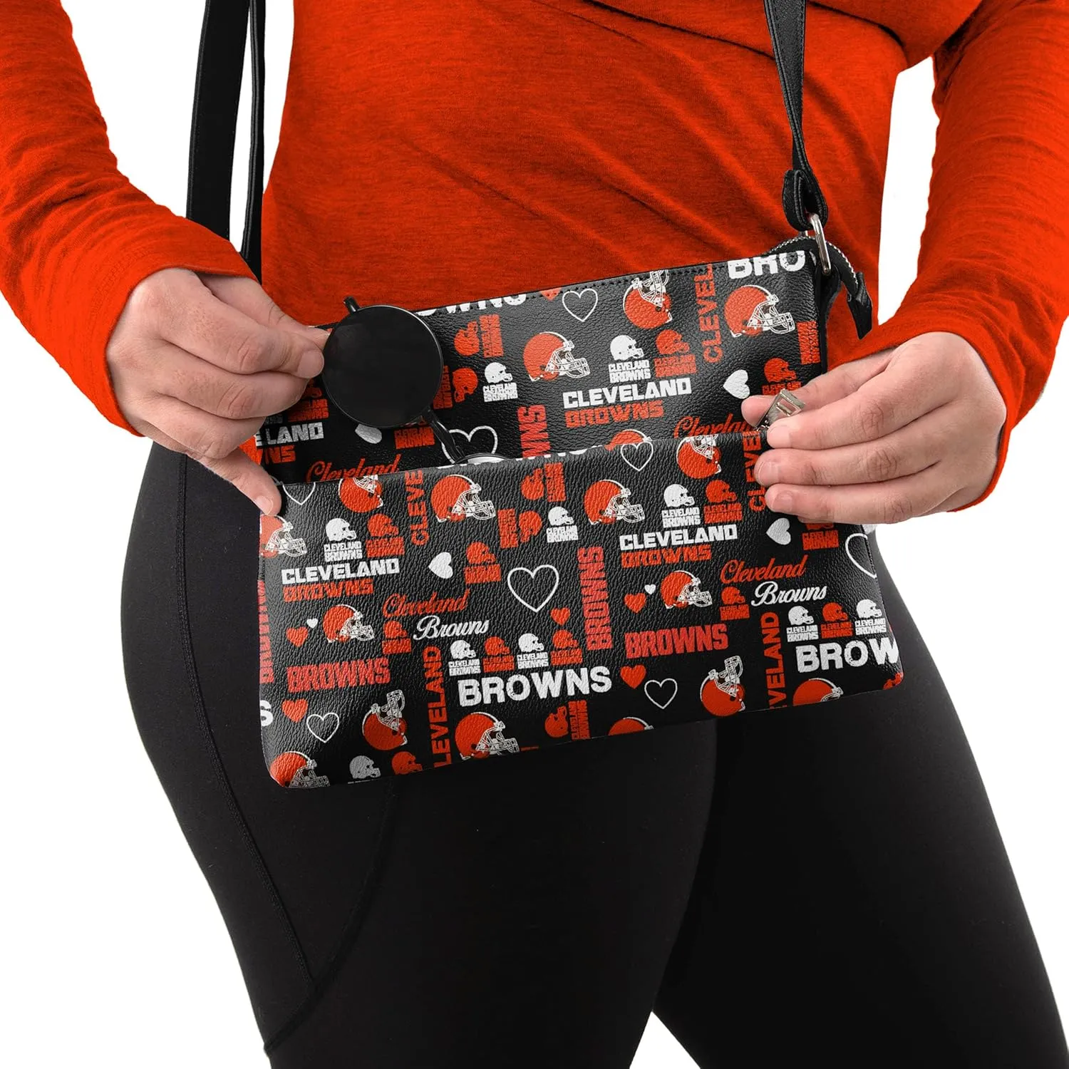 foco Womens NFL Team Logo Love Bag Collection