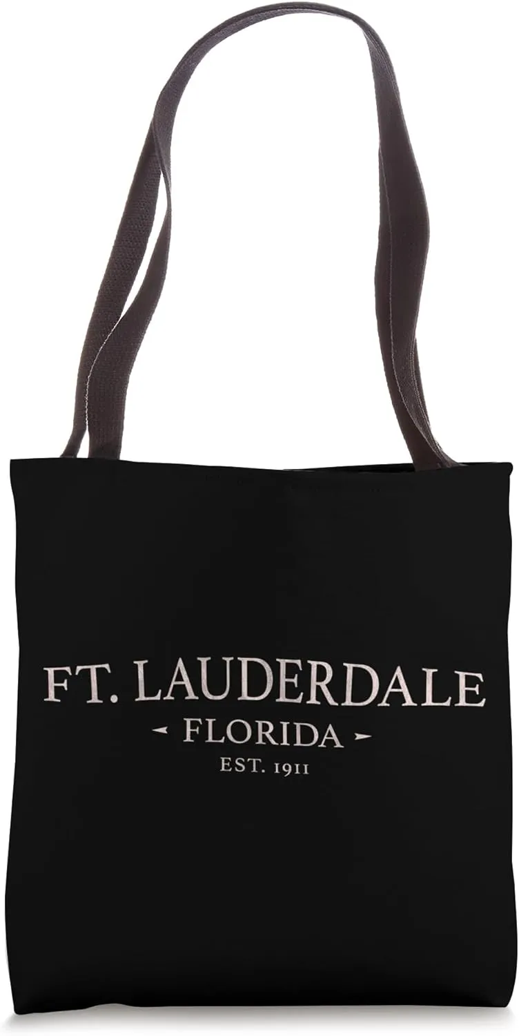 Fort Lauderdale Florida - Simple Ft. Lauderdale FL Tote Bag