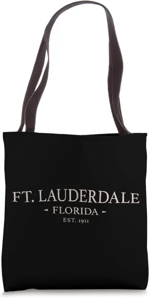Fort Lauderdale Florida - Simple Ft. Lauderdale FL Tote Bag