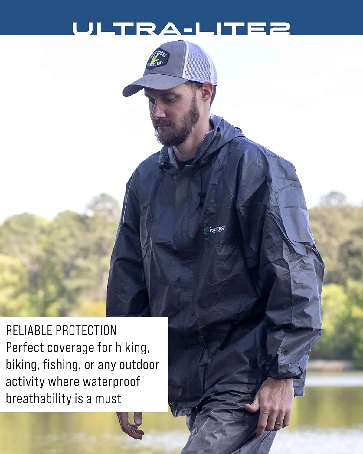 FROGG TOGGS Men's Ultra-Lite2 2-Layer Waterproof Breathable Rain Suit