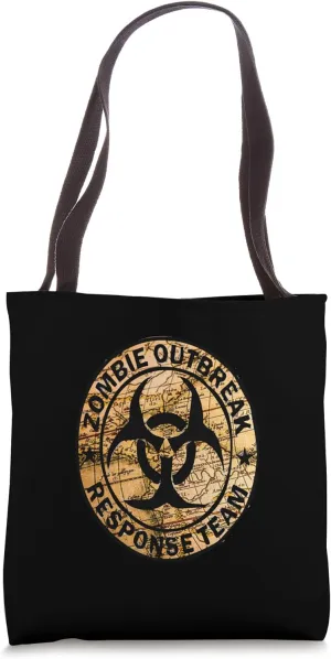 Funny Halloween Apocalypse Outbreak Zombie Response Team Tote Bag