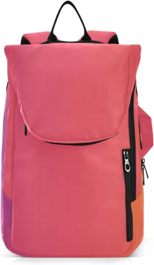 GAIGEO Yellow Amethyst Gradient Ombre Racket Bag, Multilayer Design Tennis Ball Bag, Sports and Daily Use