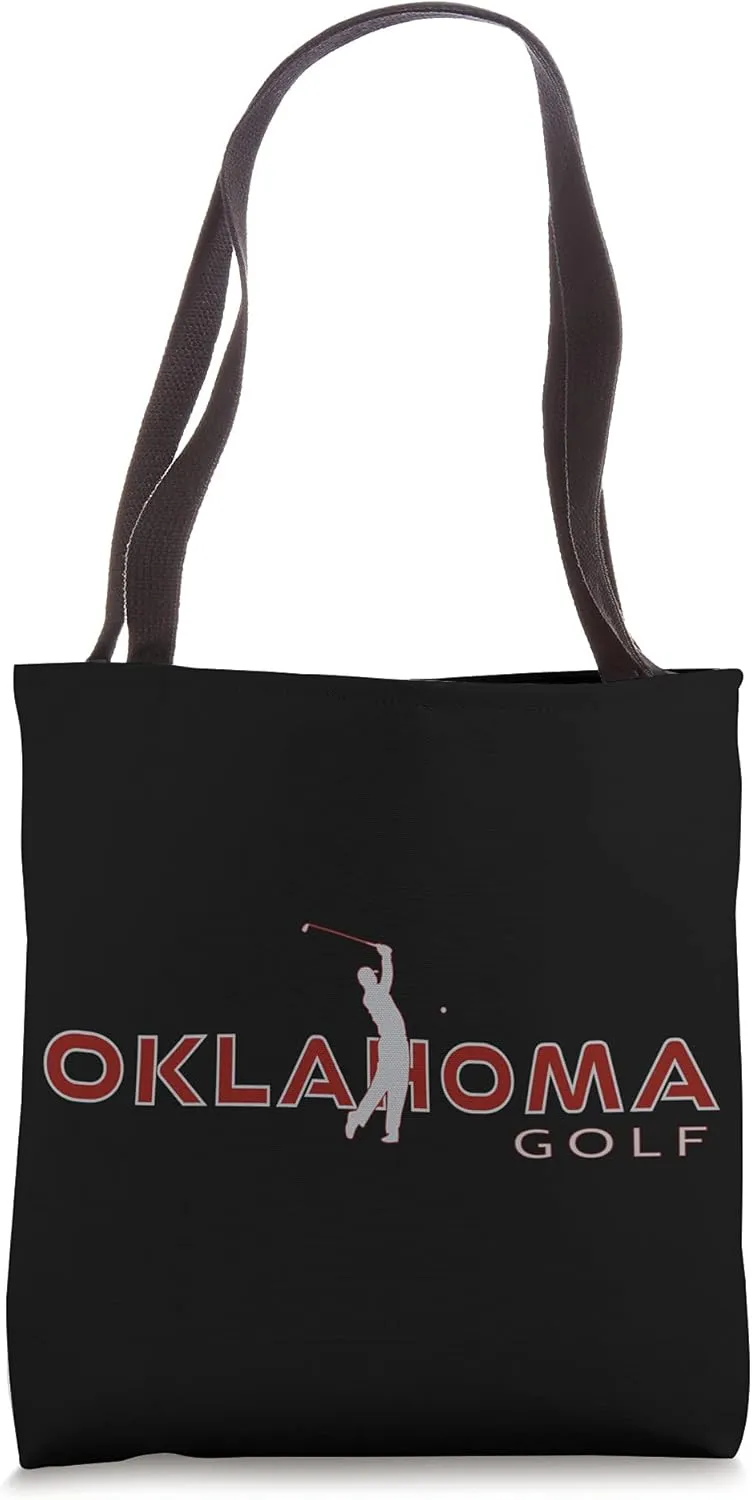 Golfer Fan Oklahoma City Golfing Play Souvenir Oklahoma Golf Tote Bag