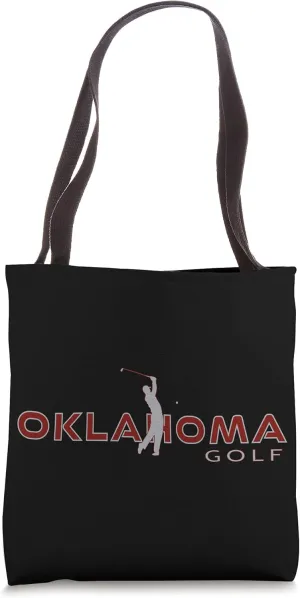 Golfer Fan Oklahoma City Golfing Play Souvenir Oklahoma Golf Tote Bag