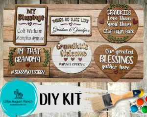 Grandkids Tiered Tray DIY - Paint it Yourself