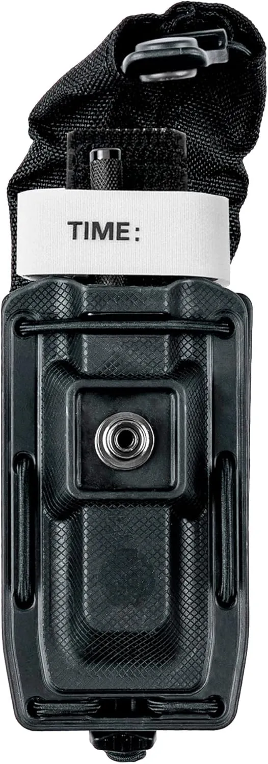 Hero's Pride MOLLE Tourniquet Holder - Closed Universal Flex Polymer Tourniquet Case for Tactical Belts Up to 2.5" Wide - Law Enforcement TQ Kit Case Mounts on Duty Belt and Vest - Easily Stackable
