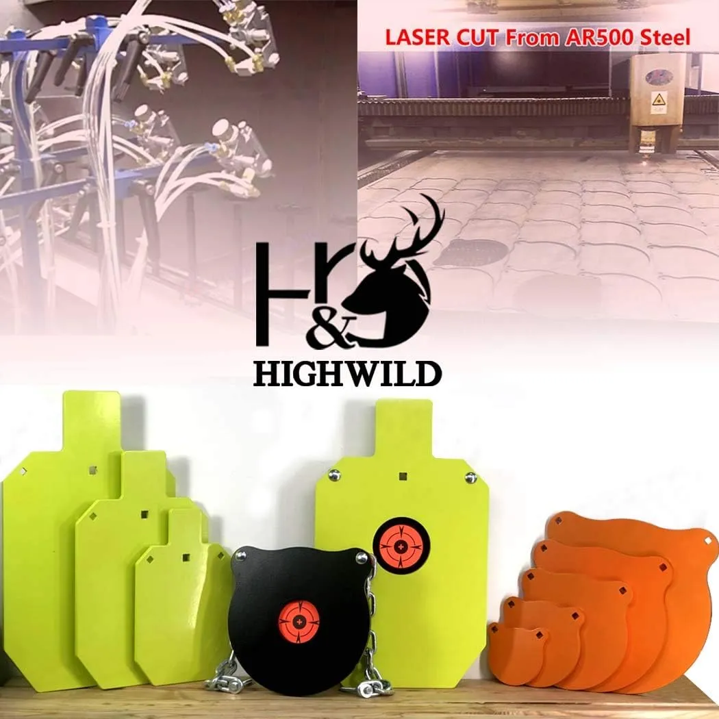 Highwild Target Stand System - AR500 Steel Target with 2x4 Mount Kit