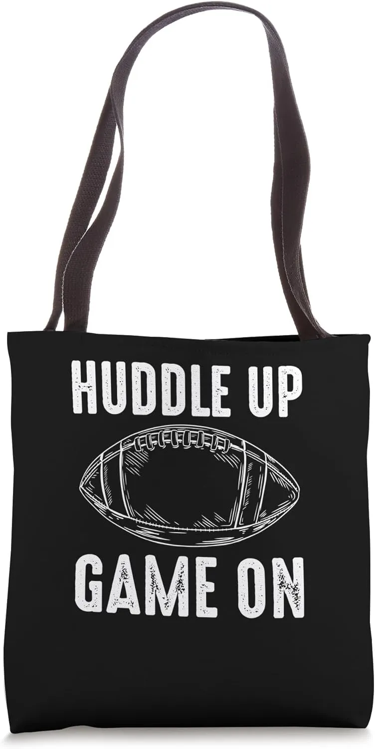 Huddle Up Game On Football Player Tote Bag