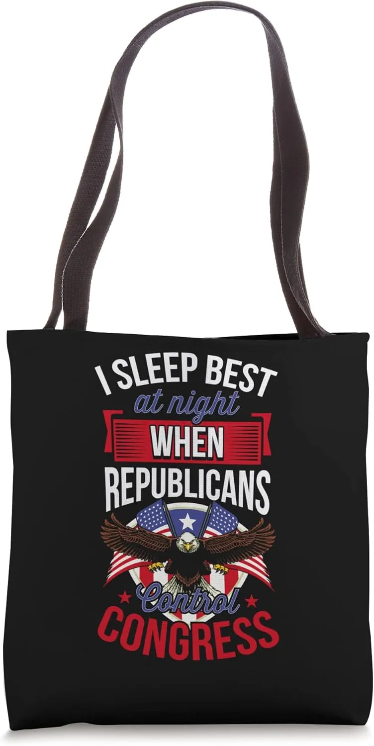 I Sleep Best At Night When Republicans Control Congress Tote Bag