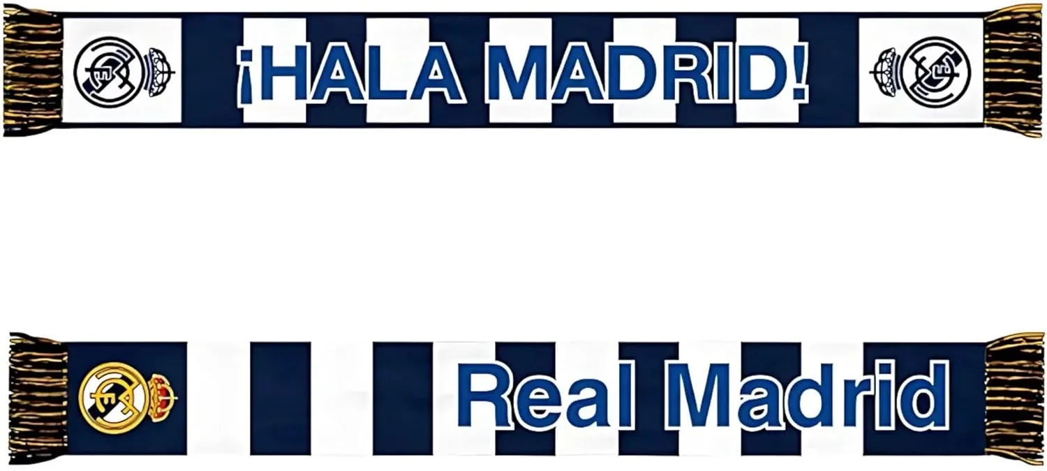 Icon Sports Ultimate Fan Pack: Officially Licensed CF Real Madrid Soccer Bag, Scarf, Jacket & Shirts 5 Piece Value Set