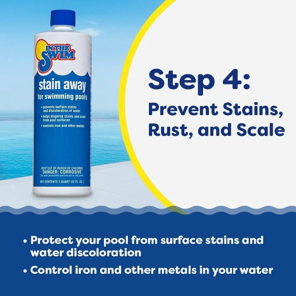 In The Swim Pool Basic Opening Chemical Start Up Kit - Above Ground and In-Ground Swimming Pools - Up to 7,500