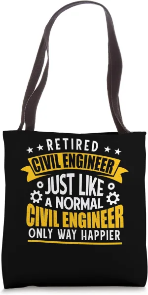 Infrastructure Design Retired Civil Engineer Cool Mechanic Tote Bag