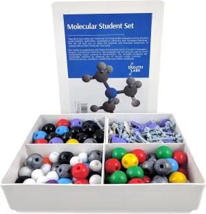 Inorganic and Organic Chemistry Model Student Kit (281 Pieces) - MM-007 with Atom Configurations, Bonds and Orbitals