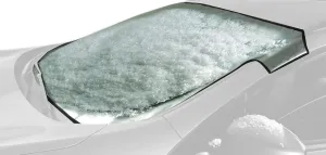 Intro-Tech Automotive CH-918-S Custom Fit Windshield Winter, Snow, Ice and Frost Shade for Select Chevrolet Volt Models, w/o Safety Pkg, Silver