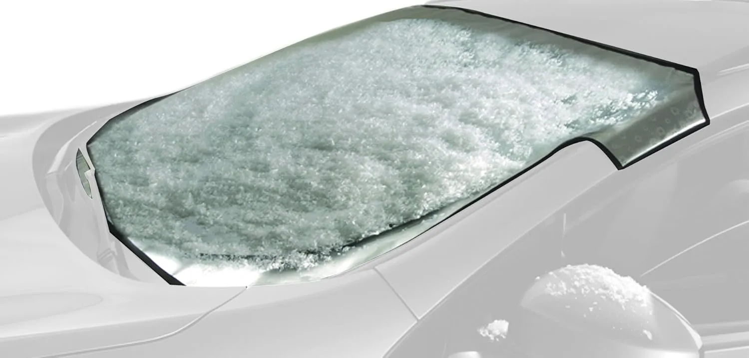 Intro-Tech Automotive CH-918-S Custom Fit Windshield Winter, Snow, Ice and Frost Shade for Select Chevrolet Volt Models, w/o Safety Pkg, Silver