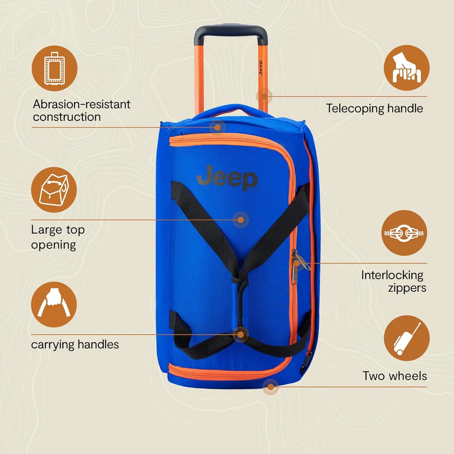 Jeep JS009D Rolling Duffel